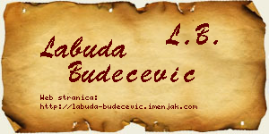 Labuda Budečević vizit kartica